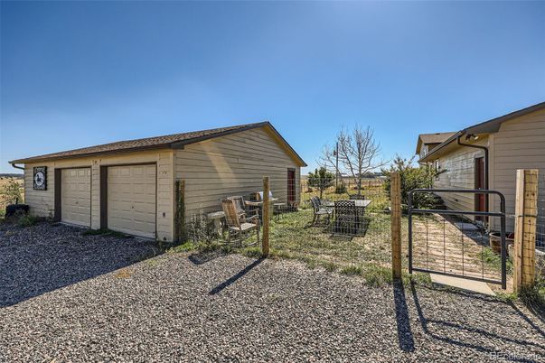Backyard, Detached Garage, Exterior