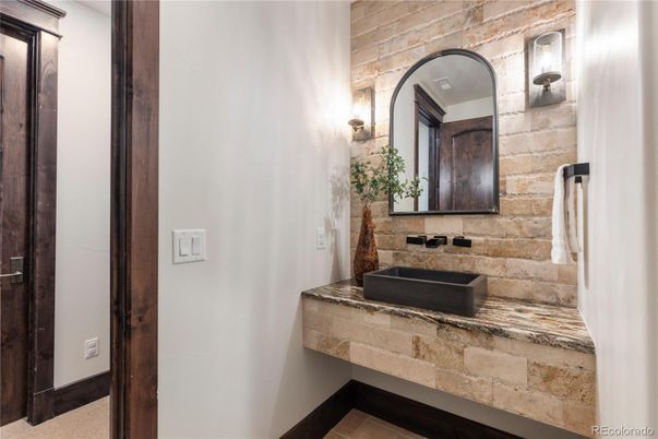 Bathroom, Interior, Stone Walls