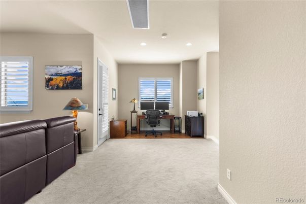 Home Office, Interior, Recessed Lighting