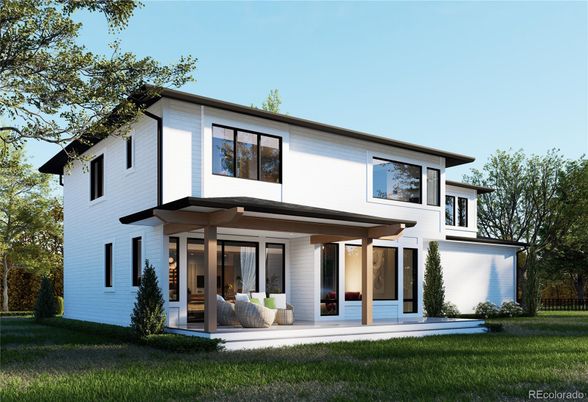 Backyard, Exterior, Facade, Modern