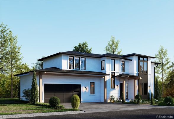 Attached, Exterior, Facade, Modern