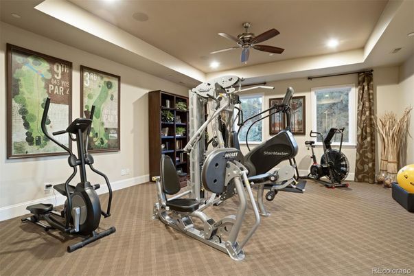 Fitness Equipment, Interior, Recessed Lighting