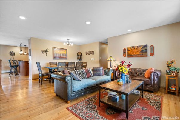 Chandelier, Dining room, Interior, Living room, Pendant Lights, Recessed Lighting, Wood Texture Flooring