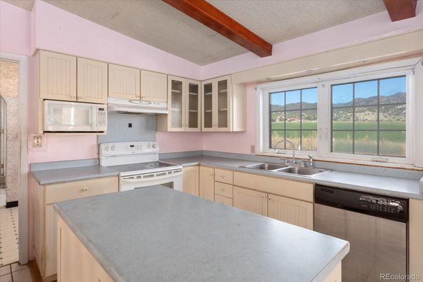 Interior, Kitchen, Wooden Beams
