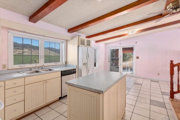 Interior, Kitchen, Wooden Beams