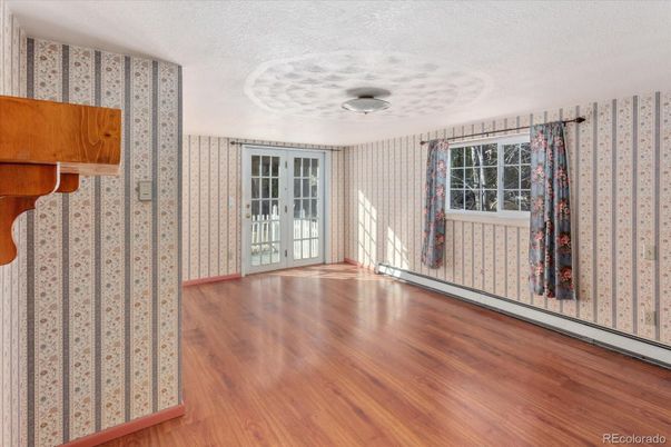 Empty room, Interior, Wood Texture Flooring