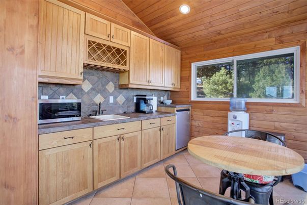 Interior, Kitchen, Recessed Lighting, Wooden Ceilings, Wooden Walls