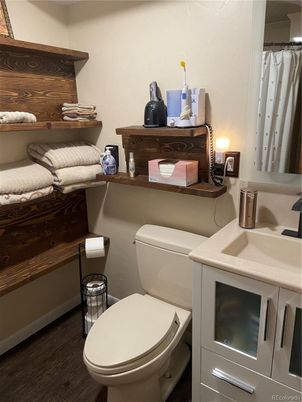 Bathroom, Interior, Wood Texture Flooring