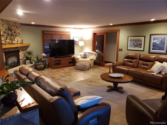 Fireplace, Interior, Living room, Recessed Lighting