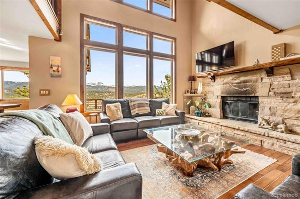 Fireplace, Interior, Living room, Wood Texture Flooring