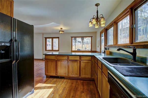 Chandelier, Interior, Kitchen, Wood Texture Flooring