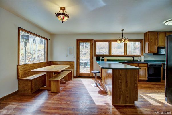 Chandelier, Interior, Kitchen, Wood Texture Flooring