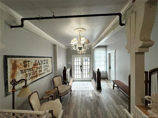 Chandelier, Interior, Wood Texture Flooring