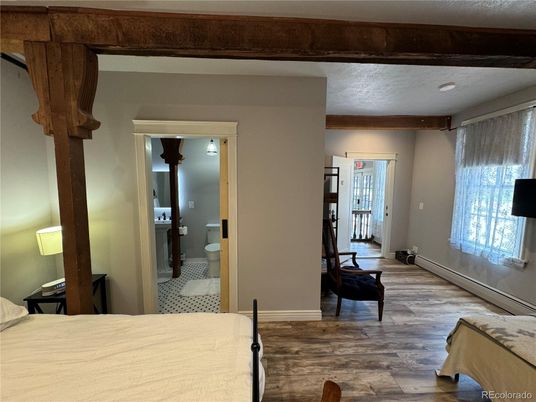Bathroom, Interior, Recessed Lighting, Wood Texture Flooring
