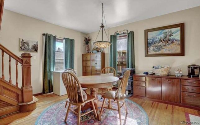 Chandelier, Dining room, Interior, Pendant Lights, Wood Texture Flooring
