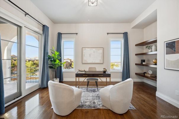 Home Office, Interior, Wood Texture Flooring