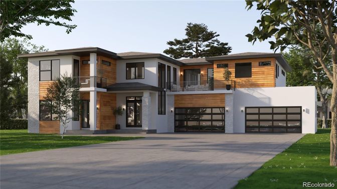 Attached, Exterior, Facade, Modern
