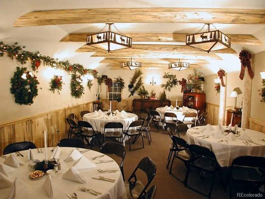 Dining room, Interior, Wooden Beams