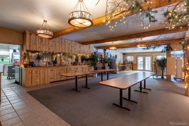 Game Room, Interior, Pendant Lights, Wooden Beams