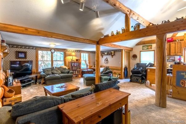 Interior, Living room, Wooden Beams