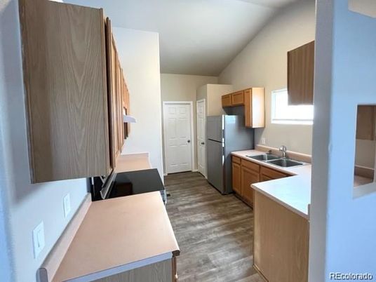 Interior, Kitchen, Wood Texture Flooring