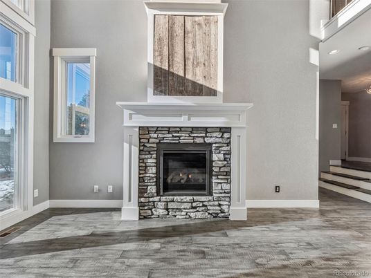 Fireplace, Interior, Wood Texture Flooring