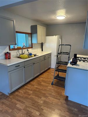 Interior, Kitchen, Wood Texture Flooring