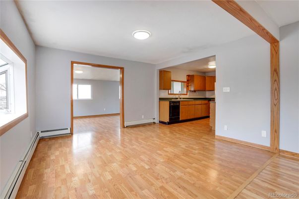 Empty room, Interior, Kitchen, Wood Texture Flooring