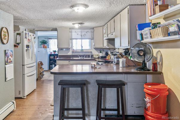 Interior, Kitchen, Wood Texture Flooring