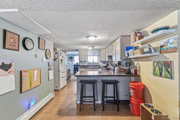 Interior, Kitchen, Wood Texture Flooring