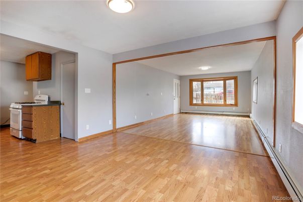 Empty room, Interior, Kitchen, Wood Texture Flooring