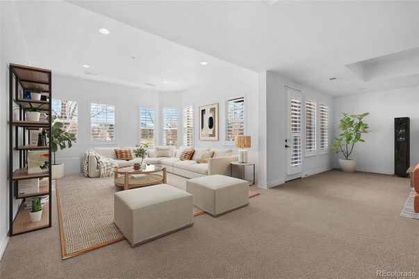 Interior, Living room, Recessed Lighting
