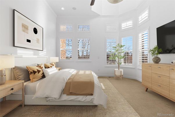 Bedroom, Interior, Recessed Lighting