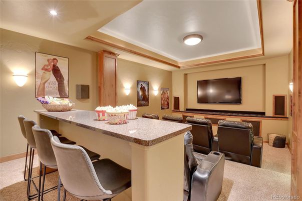 Home Theatre Room, Interior, Projection Screen, Recessed Lighting, Theatre Room
