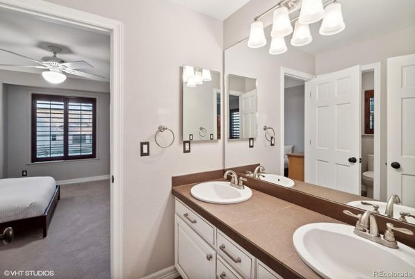 Bathroom, Dual Sink Vanities, Interior, Tile Countertops