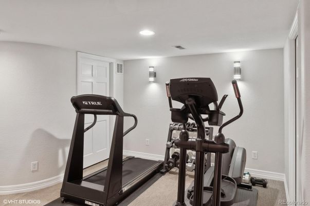 Fitness Equipment, Interior, Recessed Lighting