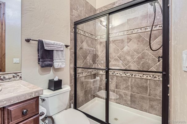 Bathroom, Glass Shower, Interior, Tile Countertops