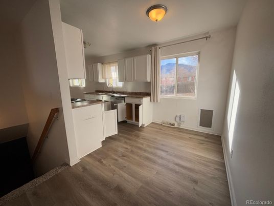 Interior, Kitchen, Wood Texture Flooring