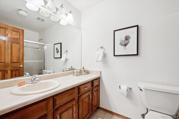 Bathroom, Dual Sink Vanities, Glass Shower, Interior