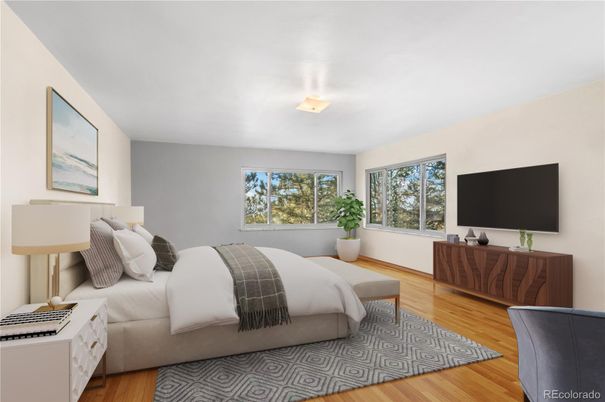 Bedroom, Interior, Wood Texture Flooring