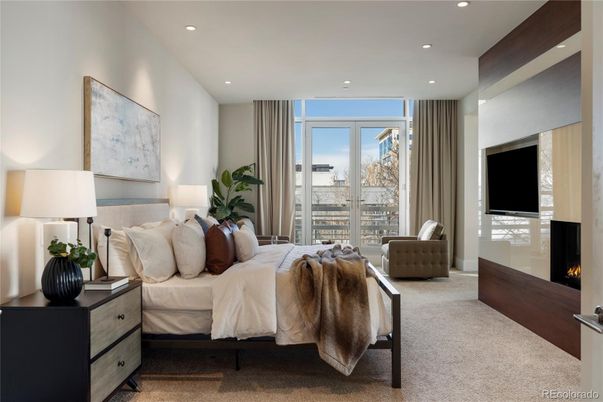 Bedroom, Fireplace, Interior, Recessed Lighting