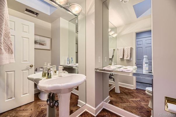 Bathroom, Interior, Wood Texture Flooring