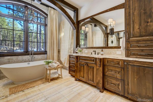 Bathroom, Dual Sink Vanities, Free Standing Baths, Interior