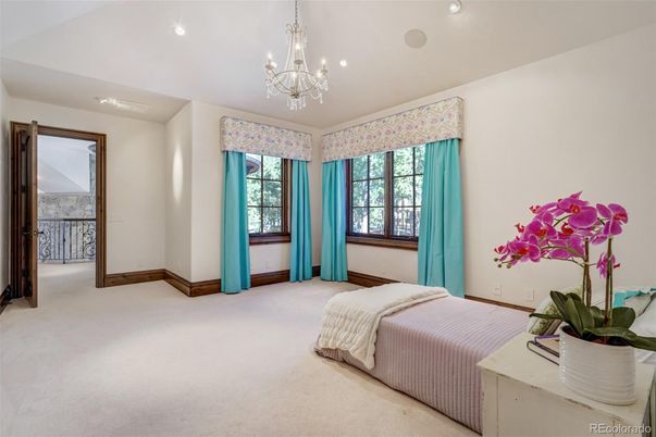 Bedroom, Chandelier, Interior, Recessed Lighting