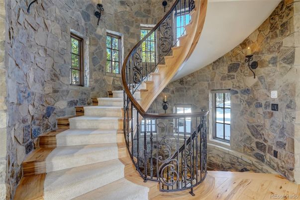 Interior, Stone Walls, Wood Texture Flooring