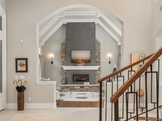 Fireplace, Interior, Stone Walls