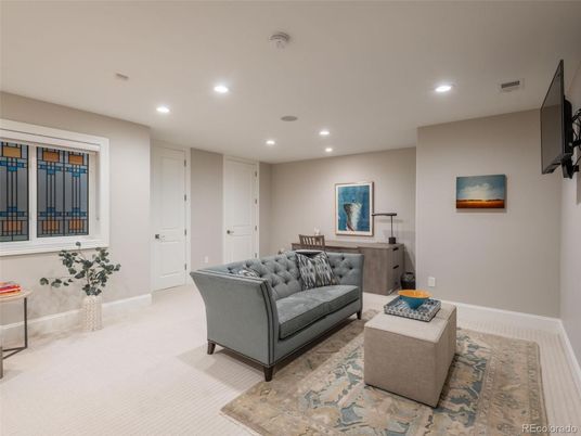 Interior, Living room, Recessed Lighting