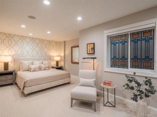 Bedroom, Interior, Recessed Lighting
