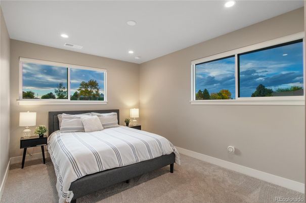 Bedroom, Interior, Recessed Lighting