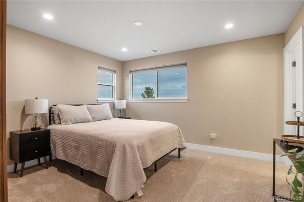 Bedroom, Interior, Recessed Lighting